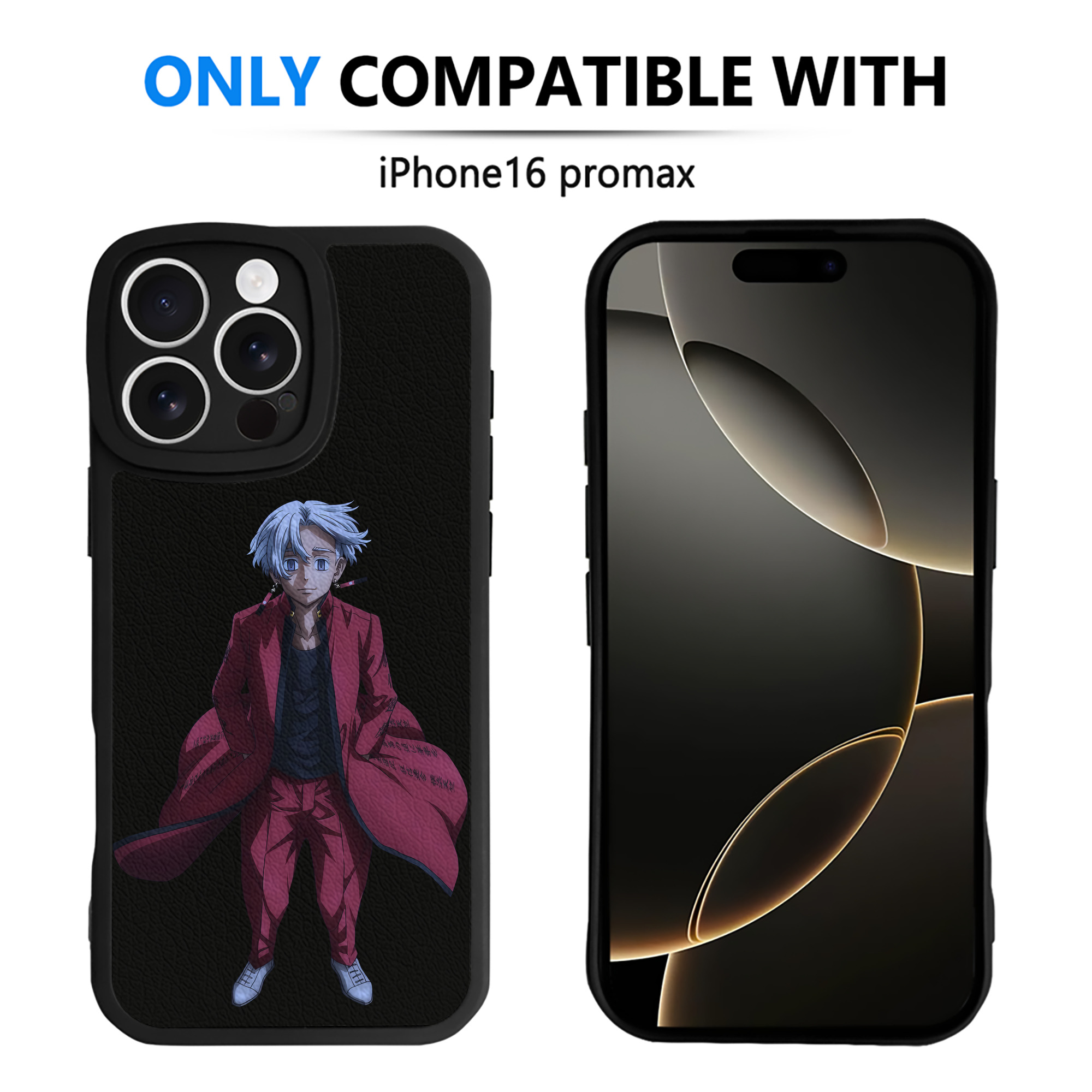 （画像用） 東京リベンジャーズ Tokyo Revengers 【iPhone 16シリーズ対応】シリコンスマホケース（レザー調） 材質：シリコン